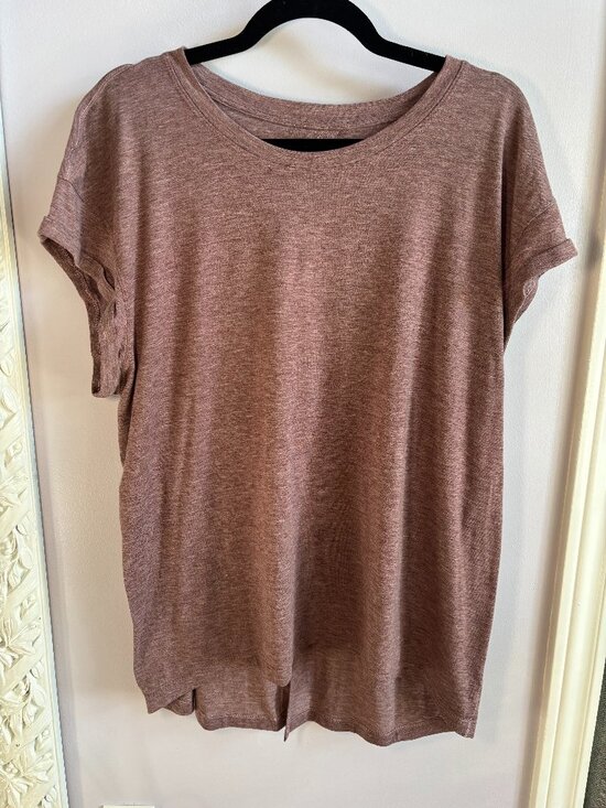 lululemon athletica Tops - Lululemon Open Back Tshirt Size 12